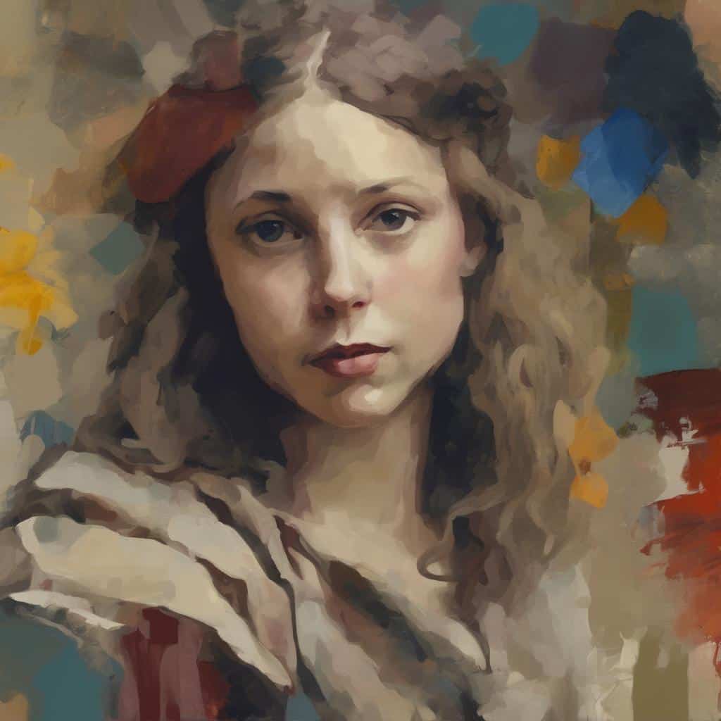 Μοντέλο πορτρέτου γυναίκας με φυσικά χρώματα και ρεαλιστική έκφραση.